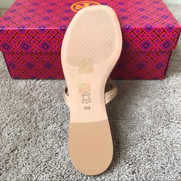 🆕Tory Burch Miller Sandal Natural Vachetta - Picture 4 of 8